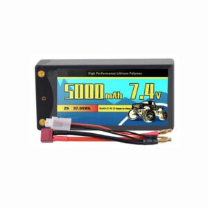 moPower Shorty Hard Case Lipo Pack 50C 5000mah 2s 7.4v Drone Battery